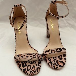 Lulus Leopard Block Heel